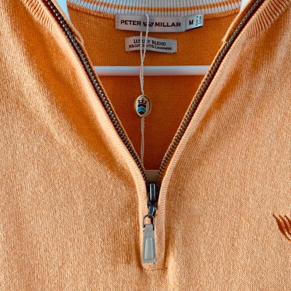 Peter Millar Mens Luxury Blend Cashmere Quarter Zip Sweater Vest | NWT | Medium - Picture 6 of 7